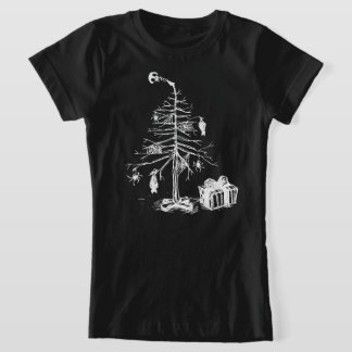 Camiseta Árvore de Natal Gótica