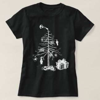 Camiseta Árvore de Natal Gótica