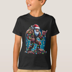 Camiseta Árvore de Natal Grande Luzes Xmas Meninos Sasqua