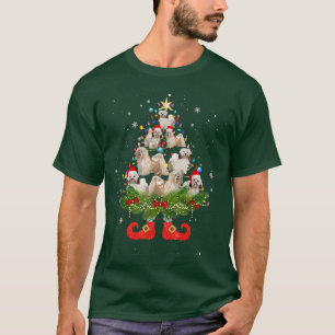 Camiseta Árvore de Natal Havana Luz Fora de Papai Noel