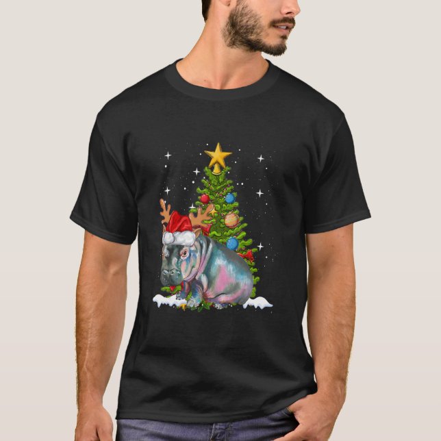 Camiseta Árvore de Natal Hippo Fiona (Frente)