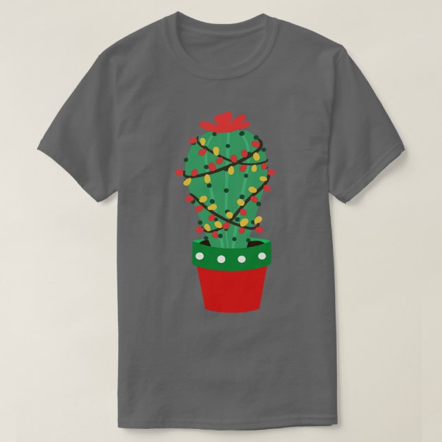 Camiseta Árvore de Natal I do Cactus (Frente do Design)