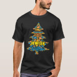 Camiseta Árvore de Natal Judaica Feliz Hanukkah Chanukah<br><div class="desc">Árvore de Natal judia Feliz Hanukkah Chanukah Dreidel Camisa Judia</div>