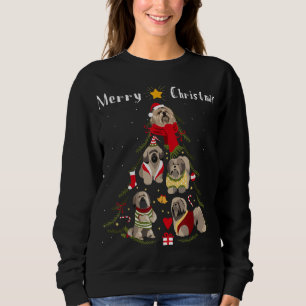 Camiseta Árvore de Natal Lhasa Apso Sobreviveu ao Cachorro