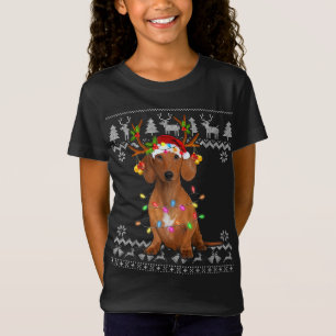 Camiseta Árvore de Natal Luz Santa Hábito Sobrando