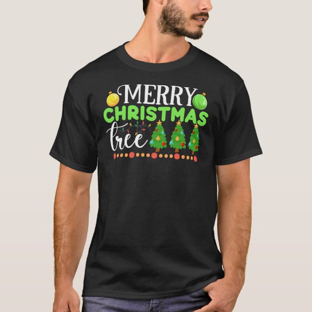 Camiseta Árvore de Natal Merry-34564 (Frente)
