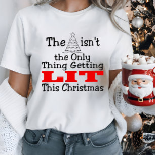 Camiseta Árvore de Natal Não é a Única Iluminada