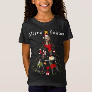 Camiseta Árvore de Natal - O Greyhound Italiano Sobrou Xmas