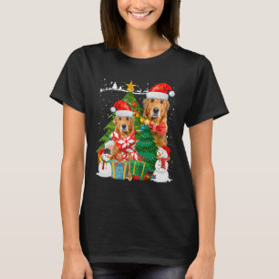 Camiseta Árvore de Natal para Mulheres Ouros de Natal Ret