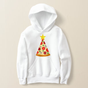Camiseta árvore de natal pizza de natal engraçada feia ital