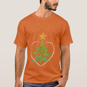 Camiseta Árvore de Natal Poinsettia