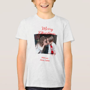 Camiseta Árvore de Natal retrô Natal crianças foto na