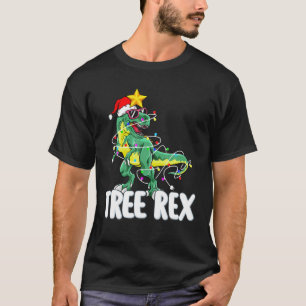 Camiseta Árvore De Natal Rex Na Véspera De Natal Pajama Par
