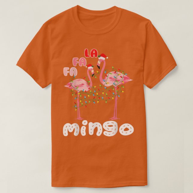 Camiseta Árvore de natal rosa-rosa e engraçado (Frente do Design)