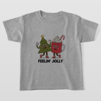 Árvore de Natal Sentindo Alegria Amante de Café In