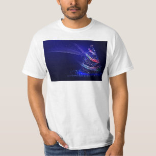 Camiseta Árvore de Natal SlipperyJoe digital translúcida ve