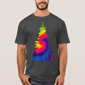 Camiseta Árvore de Natal Tie Dye
