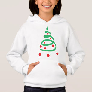 Camiseta Árvore de Natal Vermelha e Verde Moderna