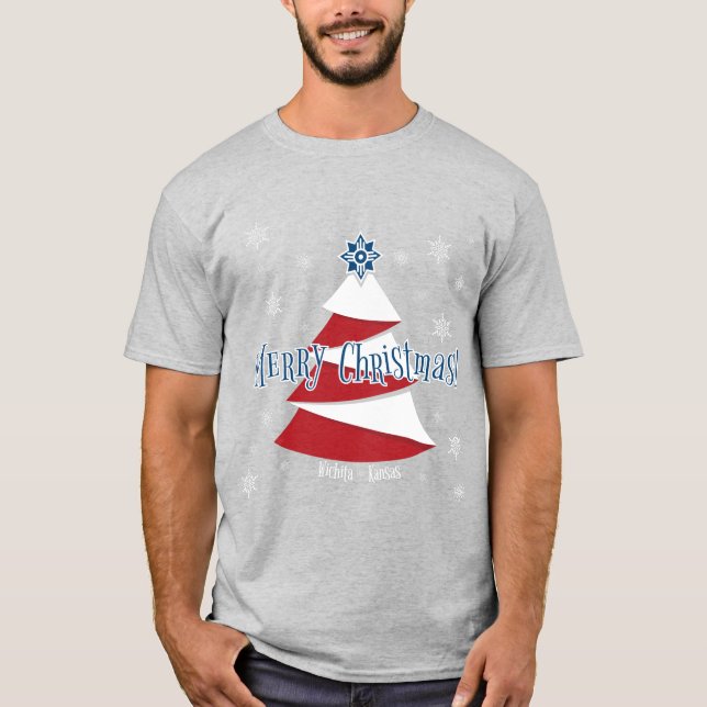 Camiseta Árvore de Natal Wichita (Frente)