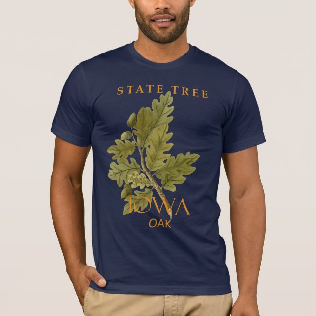 Camiseta Árvore de Oak do Território de Iowa (Frente)