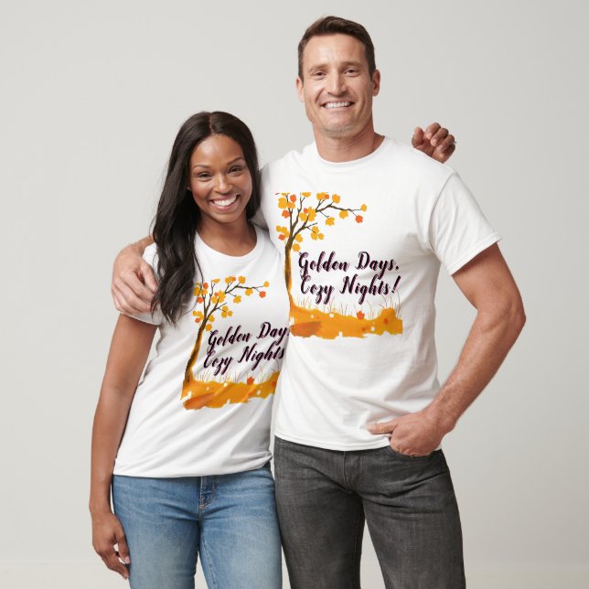 Camiseta Árvore de outono com Folhas de outono (Unissex)