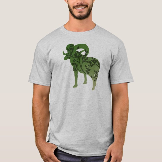 Camiseta Árvore de Ovinos do Bighorn (Frente)