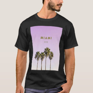 Camiseta Árvore de Palma de Miami 305