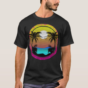 Camiseta Árvore de Palma Retroativa e chave de natal oeste
