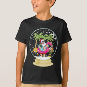 Camiseta Árvore de Palmeira de Natal Praia de Surf Globo de