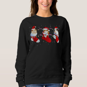 Camiseta Árvore de Papais noeis de Natal Meias Pig Pajama