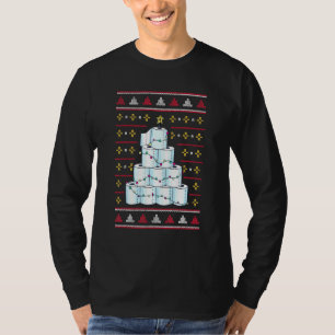 Camiseta Árvore de Papel de Banheiro de Natal
