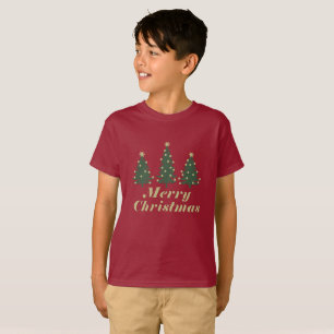 Camiseta Árvore de Pinheiro Decorada Feliz Natal
