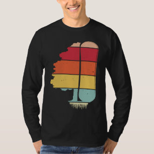 Camiseta Árvore de Pinheiro Snowboard  Esquiando Esquiador 