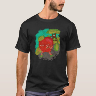 Camiseta Árvore de Saída de Maçã Presente De Pequena Frut