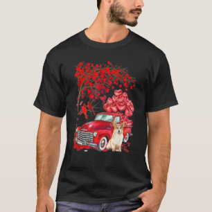 Camiseta Árvore de São Valentim do Corgi Fofo - Caminhão da