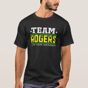 Camiseta Árvore de Sobrenome de Sobrenome do Membro da Equi