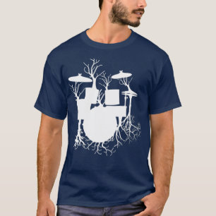 Camiseta Árvore de tambores do músico do baterista