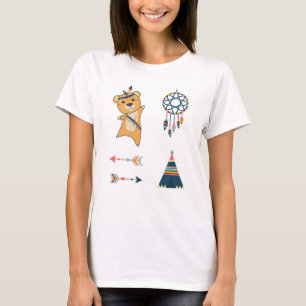 Camiseta Árvore de Vestido Amarelo Indiano