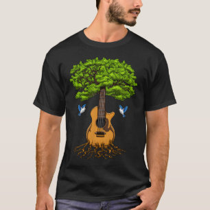 Camiseta Árvore de Violão Acústico