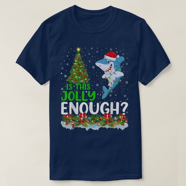 Camiseta Árvore De Xmas É Suficiente Para Peixes Azuis De T (Frente do Design)