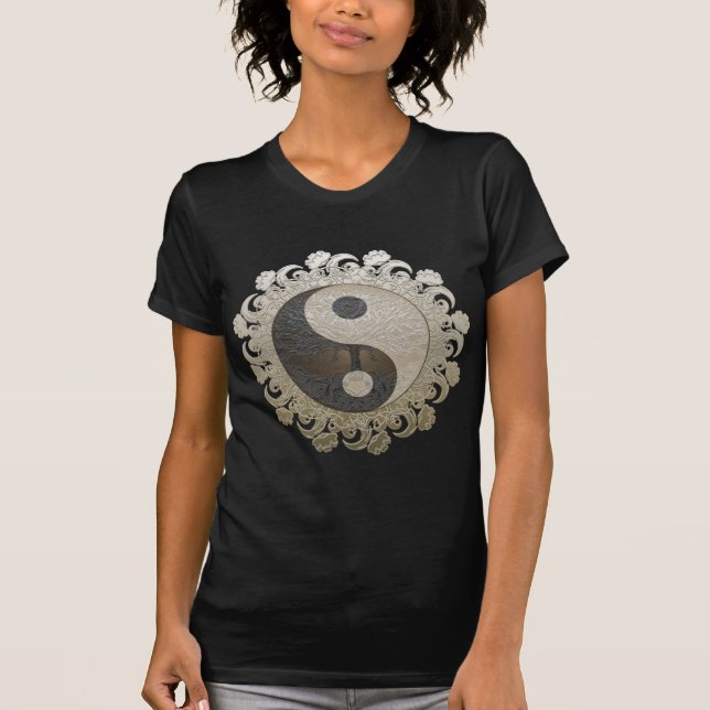 Camiseta Árvore de Yin Yang de vida (Frente)