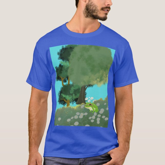 CAMISETA ÁRVORE DIGITAL E ARTE DE MARGARIDAS (Frente)