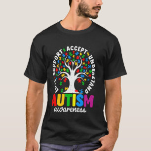 Camiseta Árvore Divertida da Vida Mês de Conscientização do