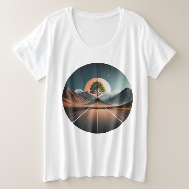 Camiseta Árvore do deserto (Frente do Design)