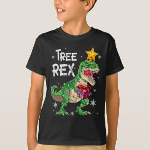 Camiseta Árvore do Dinossauro de Natal Rex Pajamas Homens M