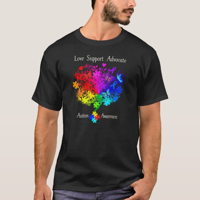 Camiseta Árvore do espectro do autismo (Frente)