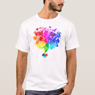 Camiseta Árvore do espectro do autismo
