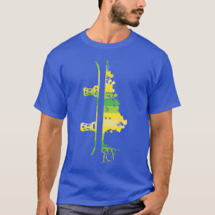 Camiseta Árvore do Pinho de Neve na Montanha Engraçado