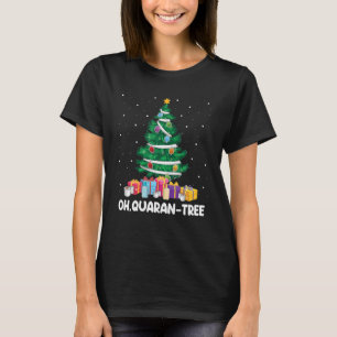 Camiseta Árvore do Quaran Xmas 2020 Árvore de Natal Engraça
