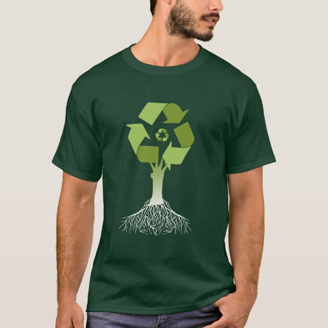 Camiseta Árvore do reciclagem (Frente)